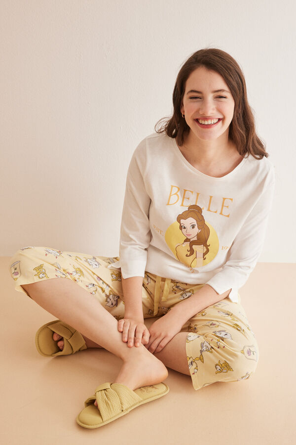 Womensecret Pijama 100% algodão Disney Bela bege