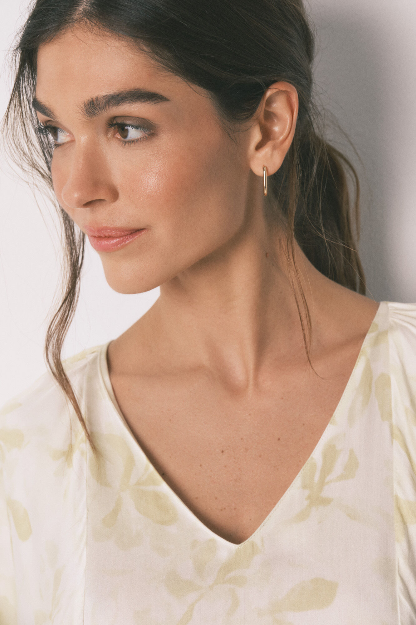 Women'secret Nuisette longue imprim&eacute;e &agrave; manches larges