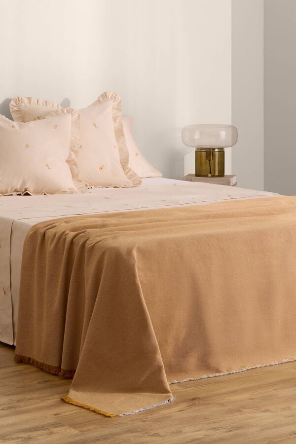 Textura Embroidered sheet nude