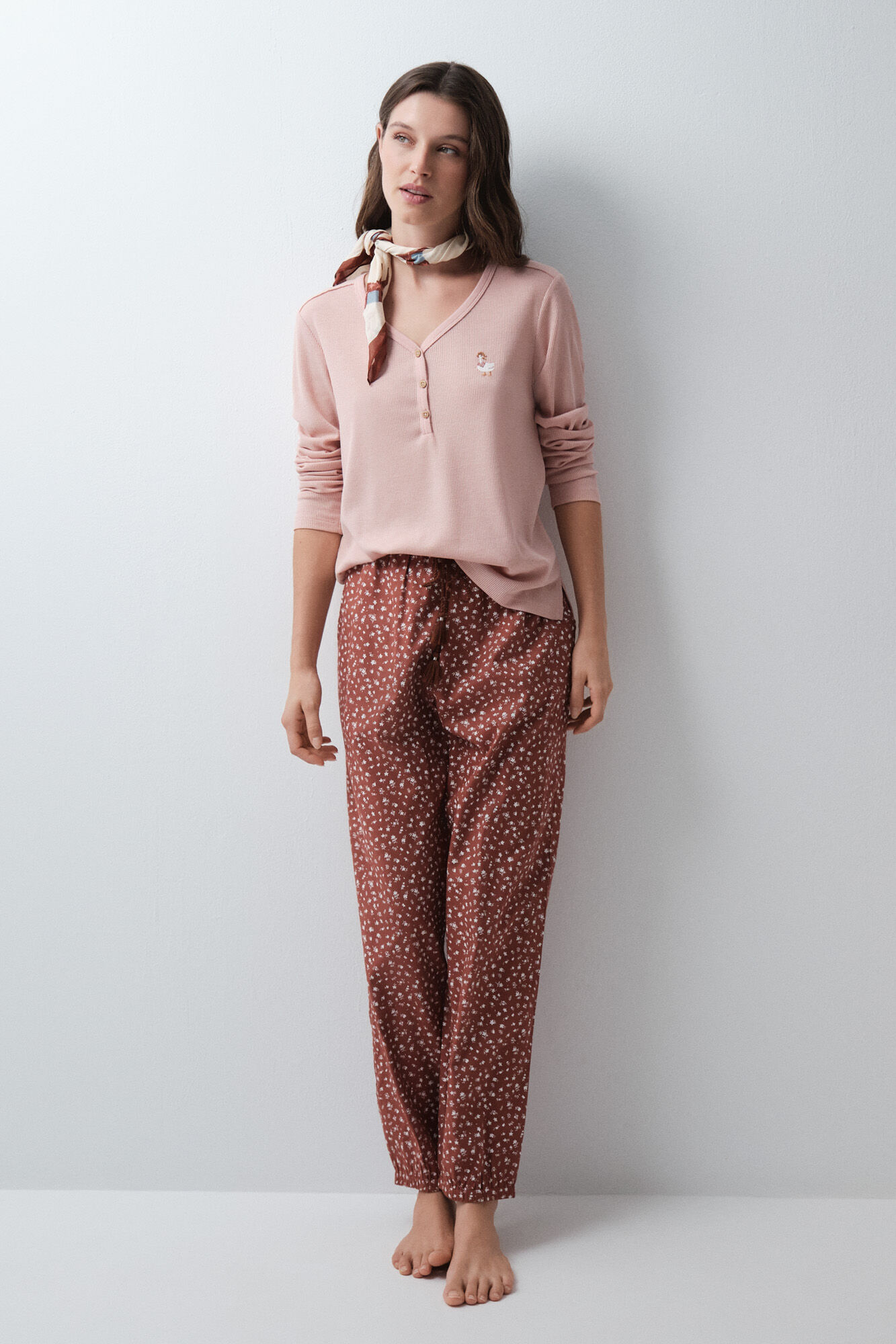 Women'secret T-shirt manches longues rose