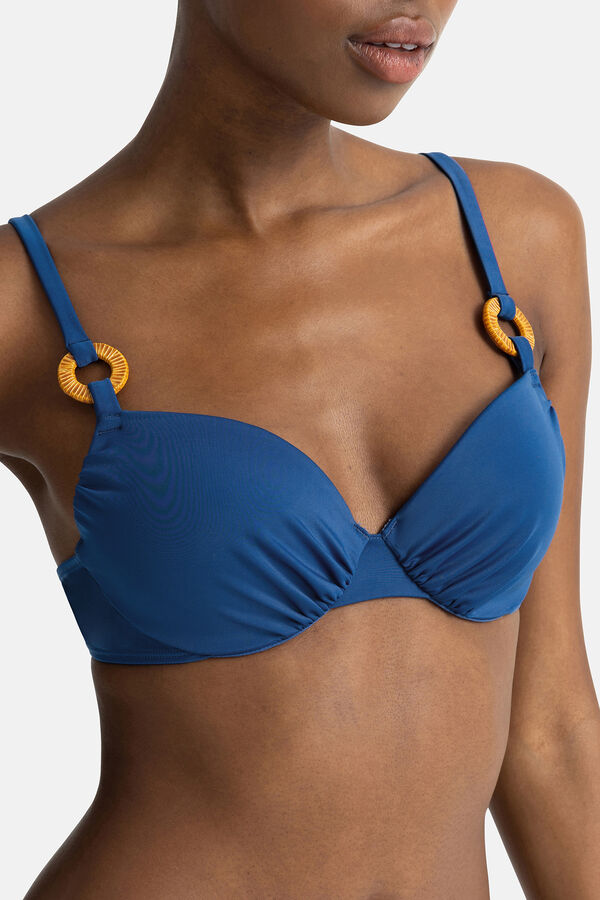 Womensecret Light Padded Bikini Top Cairns kék