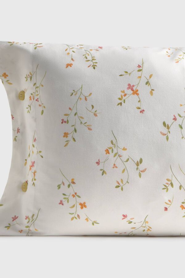 Textura Housse de coussin imprim&eacute;e blanc