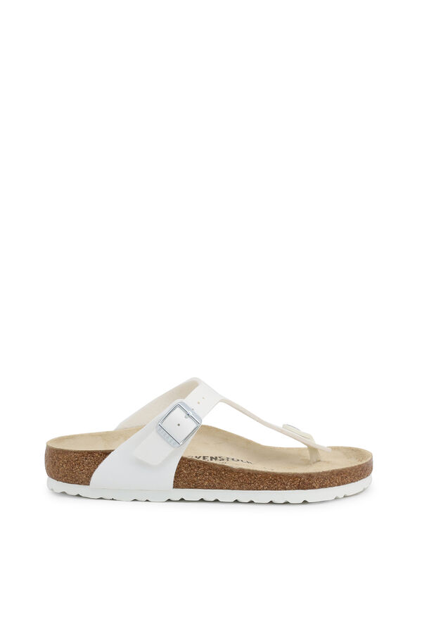 Womensecret White platform thong sandals blanc