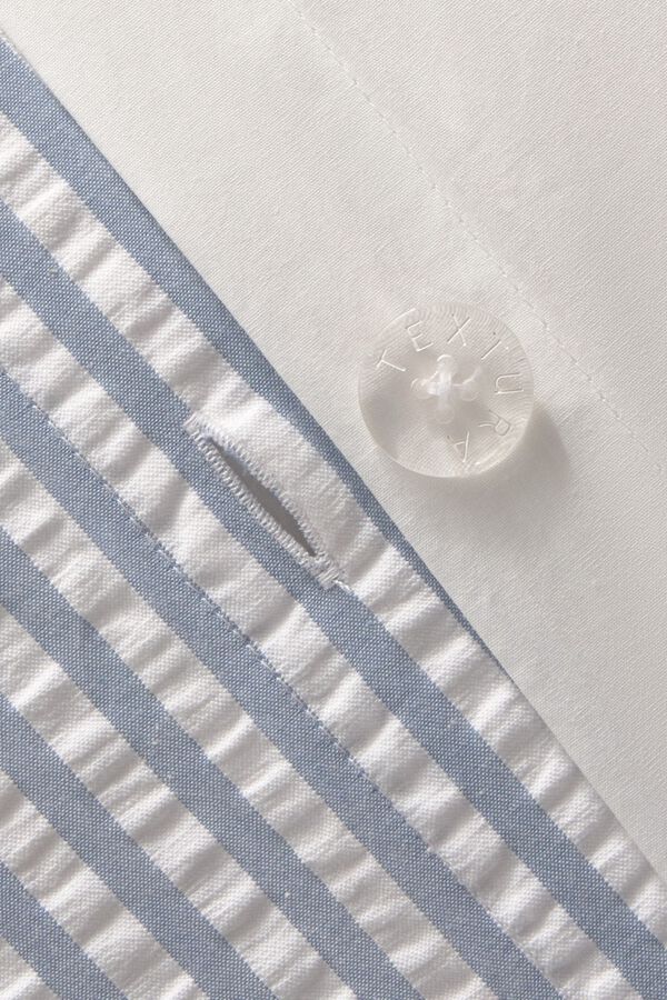 Textura Striped seersucker duvet cover printed