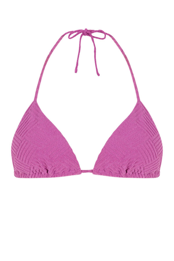 Womensecret UltraFuchsia triangle bikini top pink
