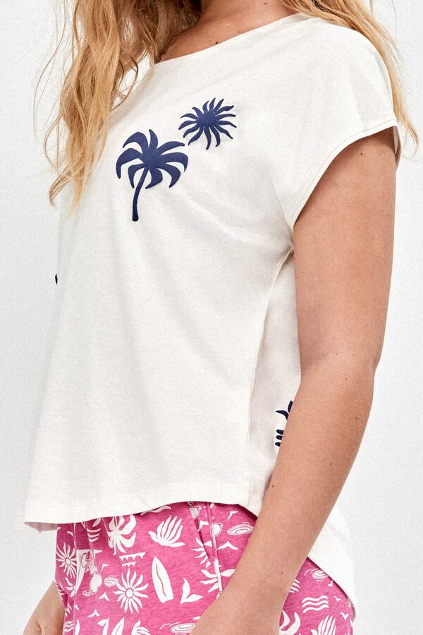 Gisela Printed sleeveless Snoopy pyjamas brown