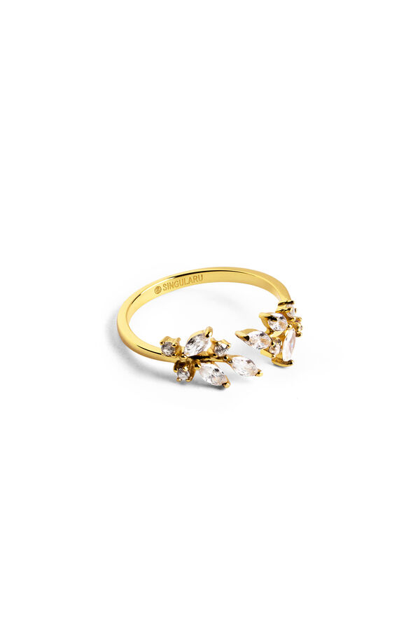 Womensecret White Gold Buganvilla Ring Žuta