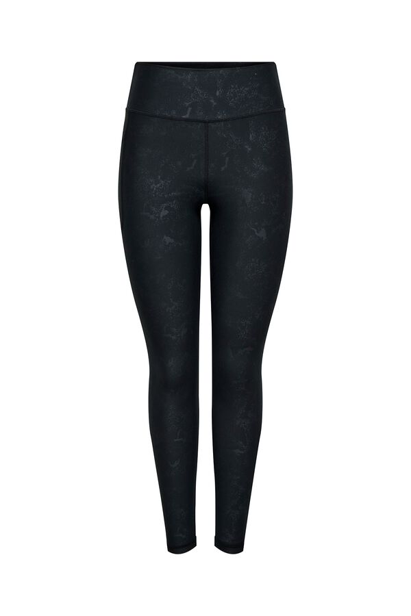 Only Play High-waisted and side pocket leggings black