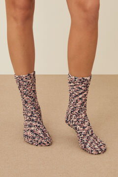 Womensecret Fluffy bobbly socks printed