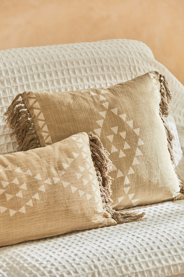 Womensecret Kenka cushion cover with geometric motifs barna