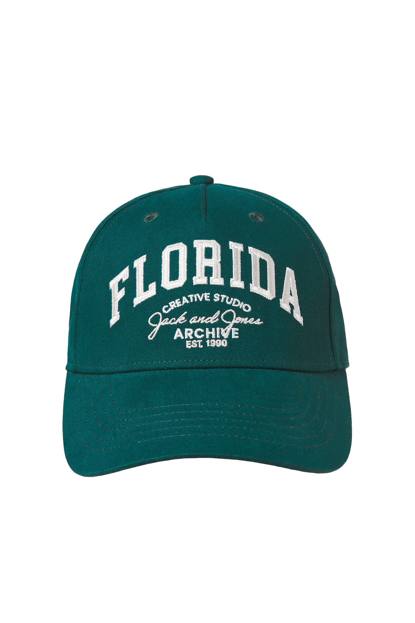 Jack & Jones Bon&eacute; com texto bordado em algod&atilde;o