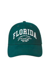 Jack & Jones Gorra algod&oacute;n con texto bordado turquesa