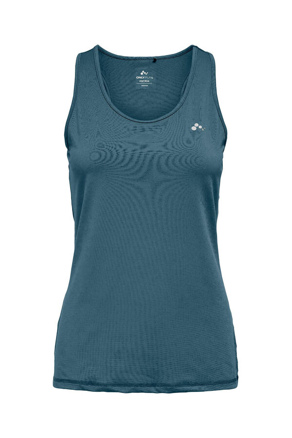 Only Play Trainings-T-Shirt &auml;rmellos Grau