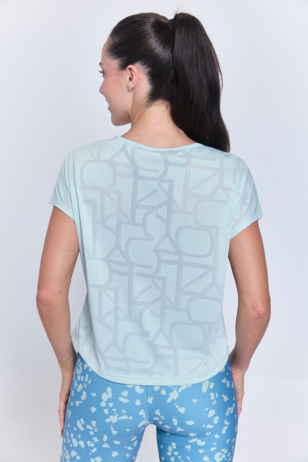 Only Play Sportska majica od mrežaste tkanine kratkih rukava Siva