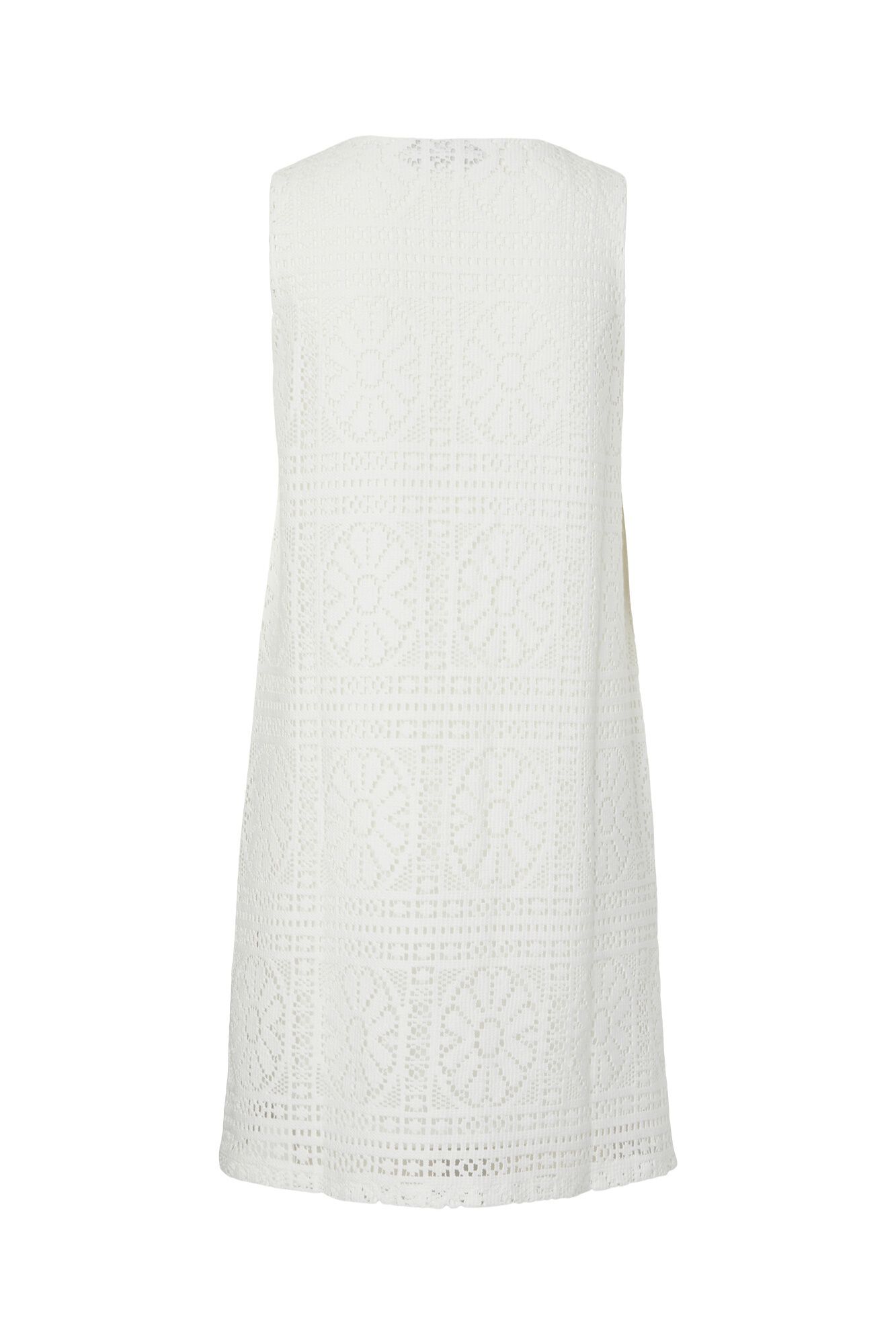 Pieces Mini-Kleid mit Lochmuster
