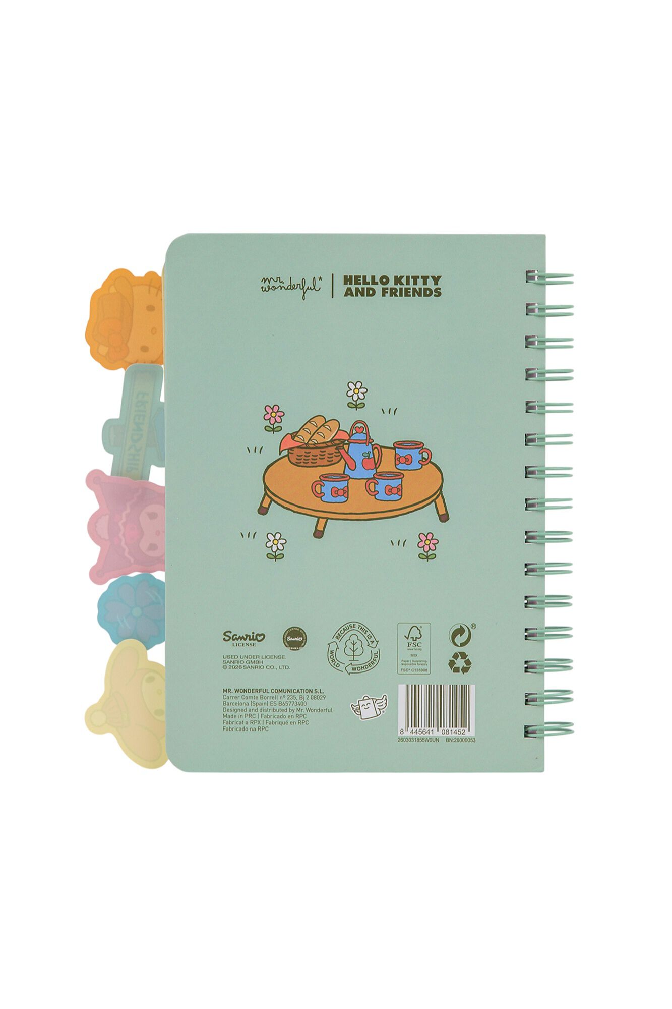 Mr. Wonderful A5 HK Friends Camping notebook