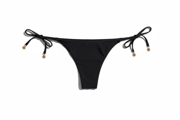 Women'secret Culotte de bikini br&eacute;silienne &agrave; liens noire noir