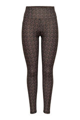 Only Play High- rise print leggings. black