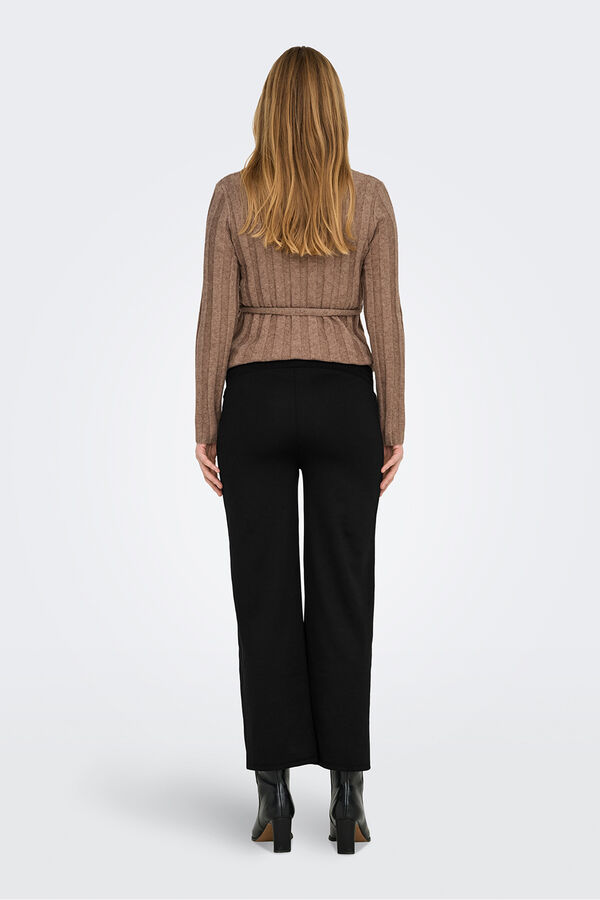 Only Maternity Wide-leg maternity trouser Crna