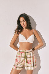 Women'secret Short &agrave; fleurs vert