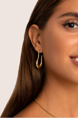 Womensecret Organic Abba gold-plated steel earrings rávasalt mintás