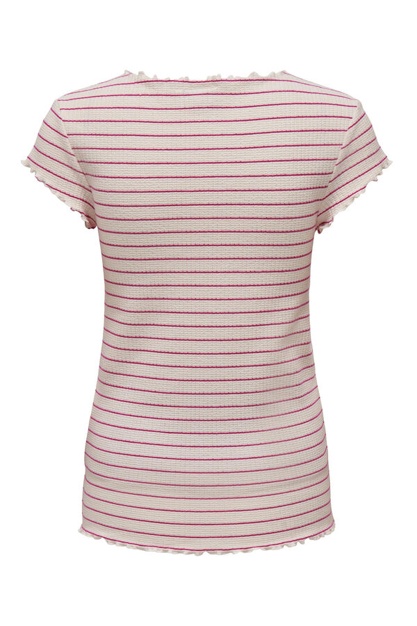 Womensecret Short-sleeved maternity T-shirt burgundia