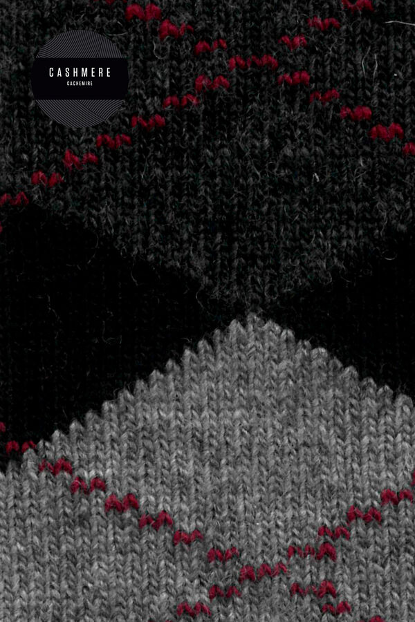 Punto Blanco Meias curtas de caxemira estampado