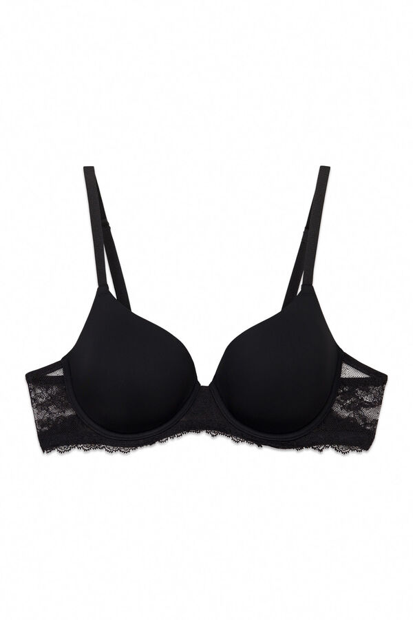 Women'secret Soutien cl&aacute;ssico em microfibra e renda preto BEAUTIFUL preto