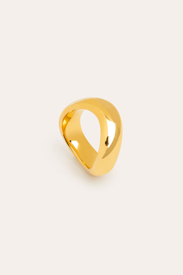 Tina-Ring aus vergoldetem Stahl | Damenringe | WomenSecret