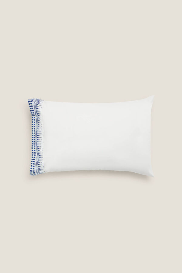 Womensecret Yarn-dyed pillowcase 45 x 95 cm. white