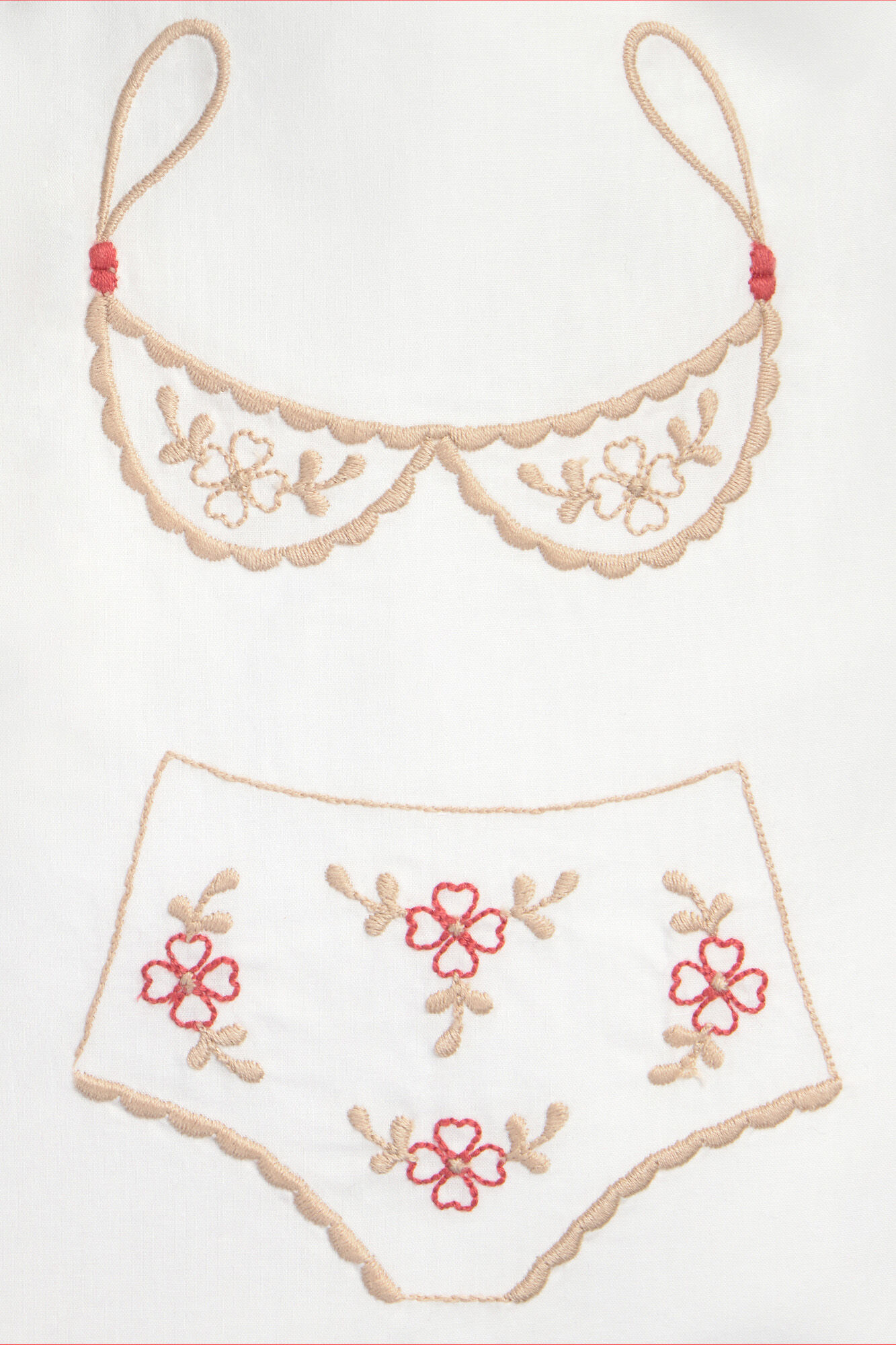 Textura Bolsa algod&oacute;n plastificada bordada