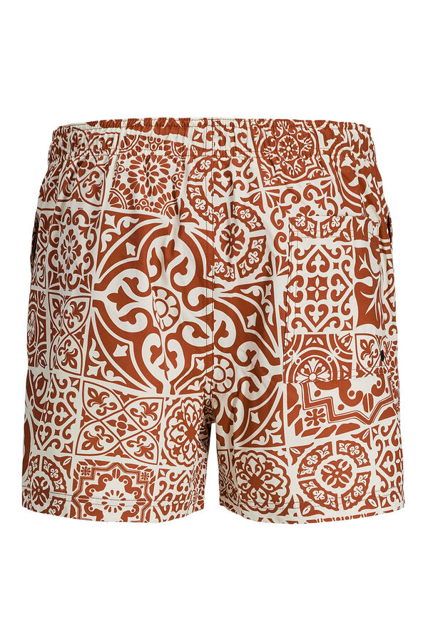 Jack & Jones Ba&ntilde;ador estampado rojo