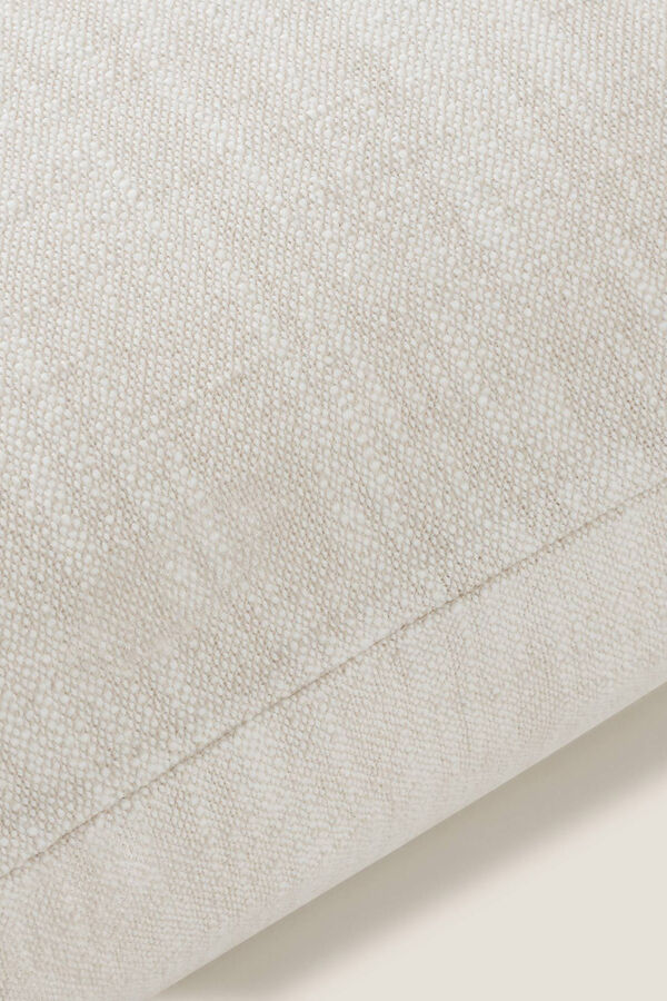 Womensecret Linen-effect cotton cushion cover Smeđa