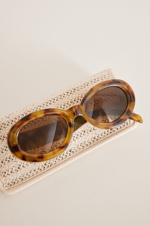 Womensecret Round tortoiseshell sunglasses Print