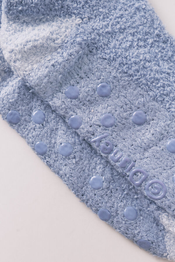 Women'secret Medium blue Stitch long socks blue