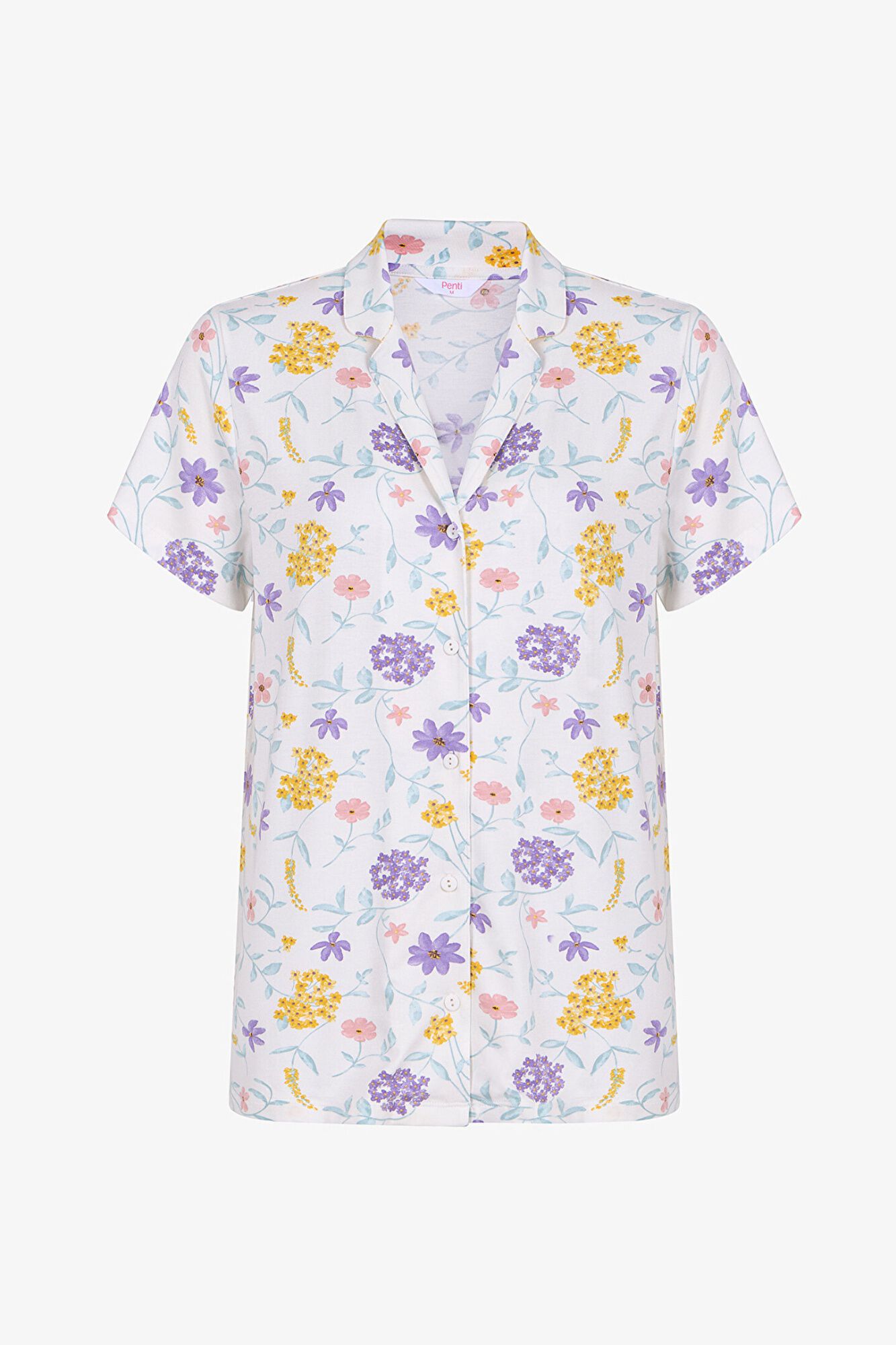 Penti Conjunto pijama camisero largo flores