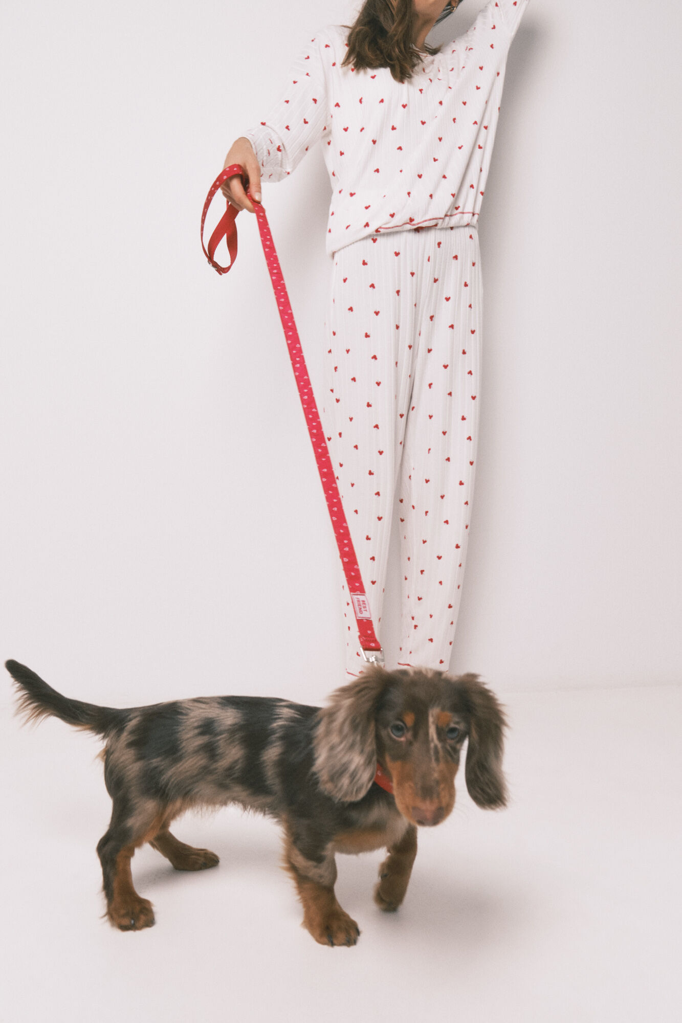 Women'secret Red heart print dog leash