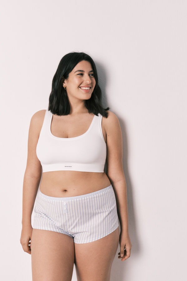 Women'secret COZY Haut sans coutures blanc  blanc