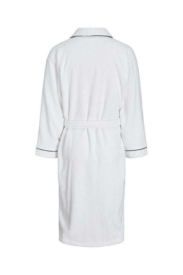 Jack & Jones Albornoz cintur&oacute;n blanco