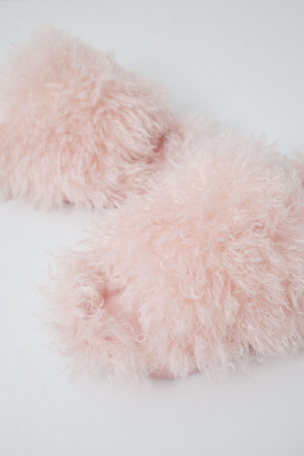 Women'secret Pink plush slippers pink