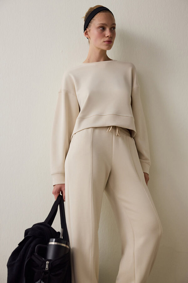 Penti Sudadera cepillada con tacto sedoso. beige