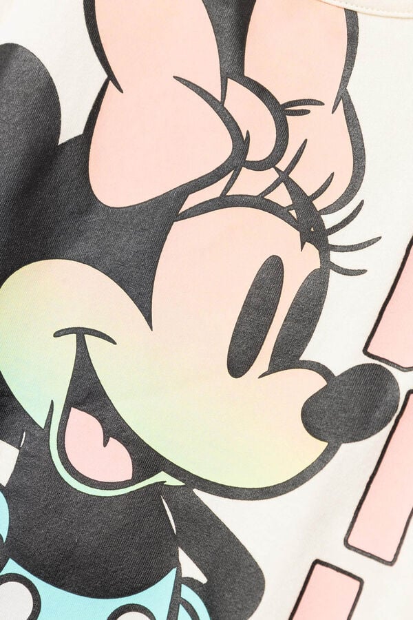 Womensecret Camiseta manga corta niña Minnie Mouse blanco
