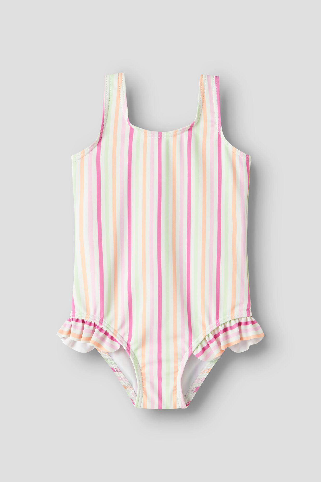 Name it Gestreifter M&auml;dchen-Badeanzug mit R&uuml;schen