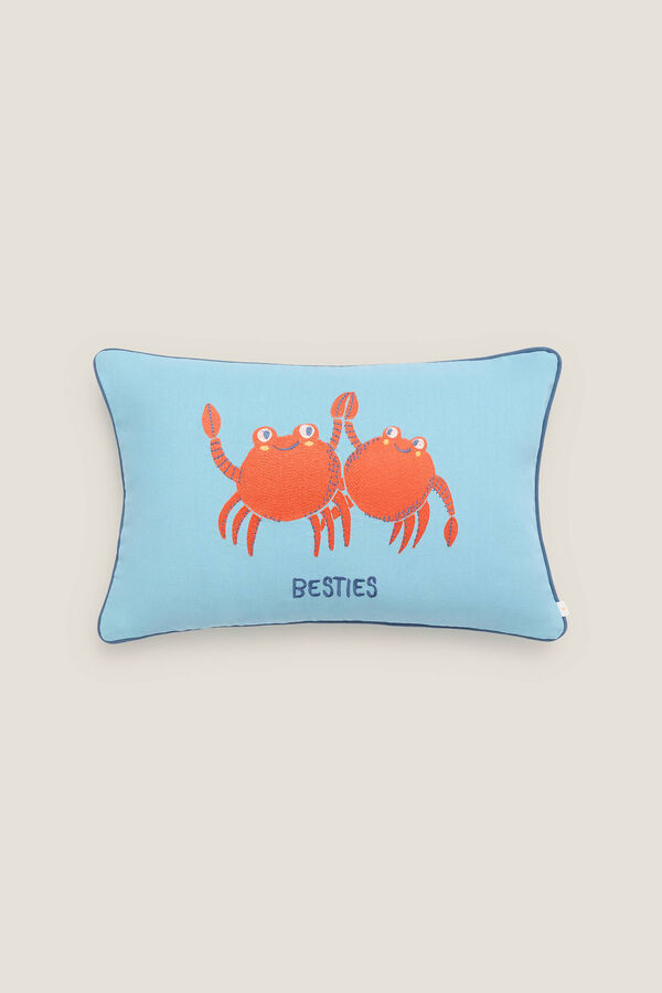 Womensecret Crab cushion cover bleu