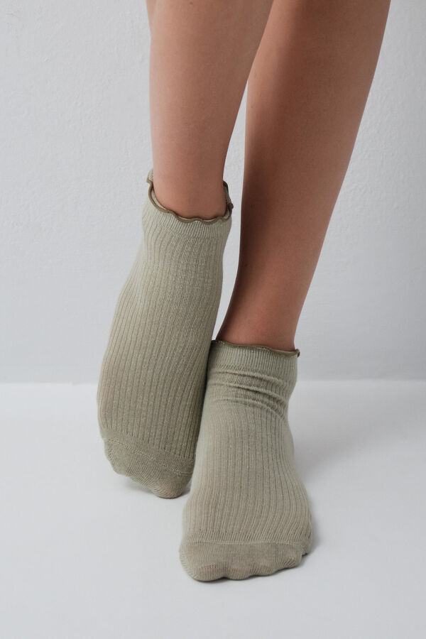 Women'secret Green 3-pack short socks green