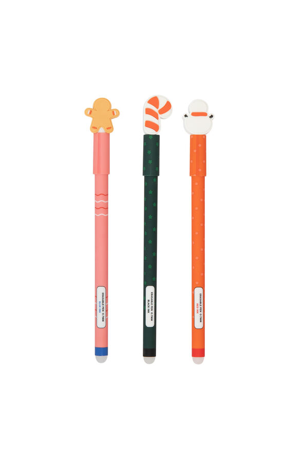 Mr. Wonderful 3 bol&iacute;grafos borrables navide&ntilde;os estampado