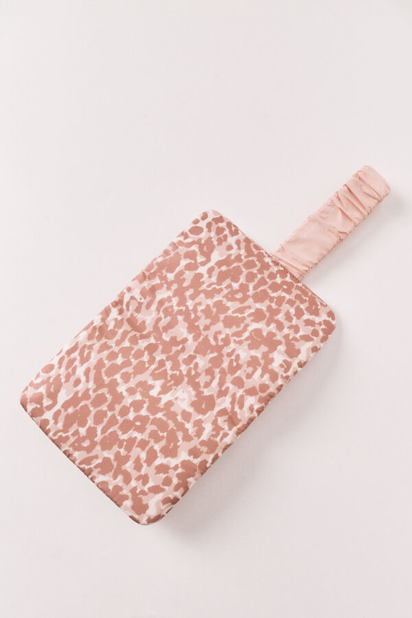 Women'secret Pink animal print roll-up jewellery box pink