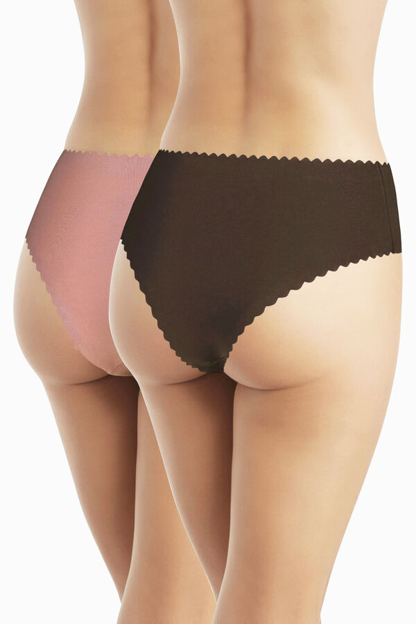 DIM Pack of 2 seamless hipster panties printed