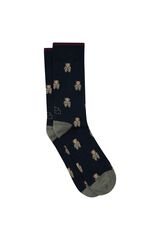 Kiff-Kiff Men's printed socks nude