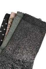 Pieces Lurex 4-pack socks green
